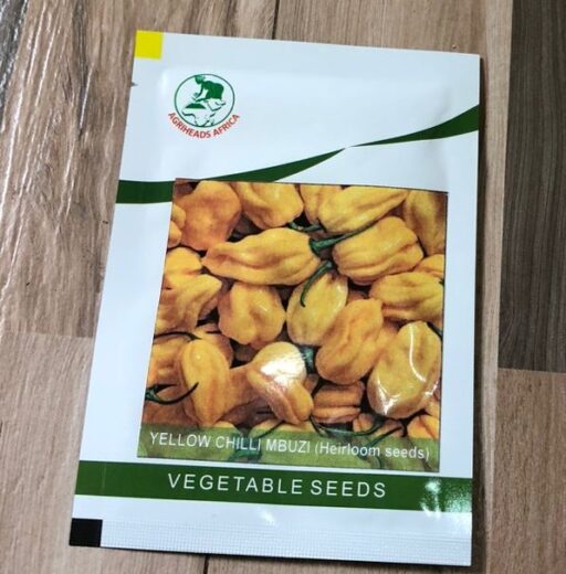 Yellow Chilli Mbuzi(Heirloom Seeds)